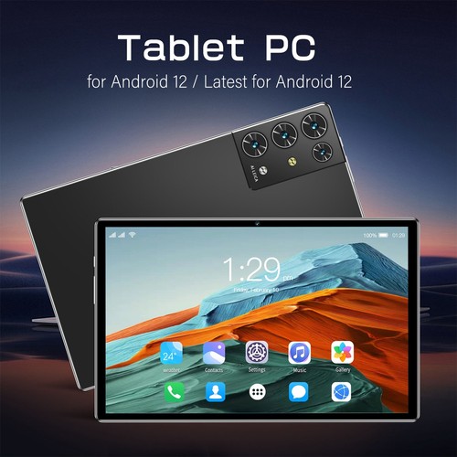 US Plug 10.1in Tablet For Andr-oid 12 8 Core CPU 8GB RAM 256GB ROM 8MP Front Hot