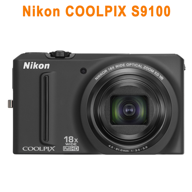 Nikon COOLPIX S9100 12.1 MP CMOS Digital Camera 18x Wide Zoom