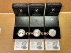 2022 W W S American Silver Eagle 2 PROOF + 1 UNCIRCULATED 22EA 22EM 22EG 3 Coins