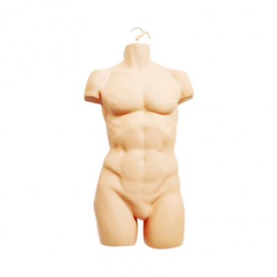 Fleischfarbene hautfarbene männliche hängende Schaufensterpuppe Erwachsene Körperform Torso x 12