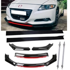 For Honda CR-Z Front Bumper Lip Splitter Spoiler Body Kit Strut Rod Side Skirt