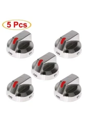 5Pack Fit Samsung DG64-00473A Range Burner Control Knob Dial AP5917439 PS9606608