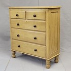 Antique English Edwardian Circa 1900 Painted Pine Dresser Chest of Drawers
