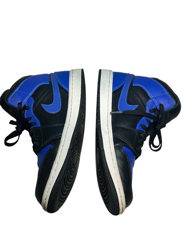 Nike Mens Air Jordan 1 Mid 554724-077 Blue Basketball Shoes Sneakers Size 8 - Picture 5 of 9