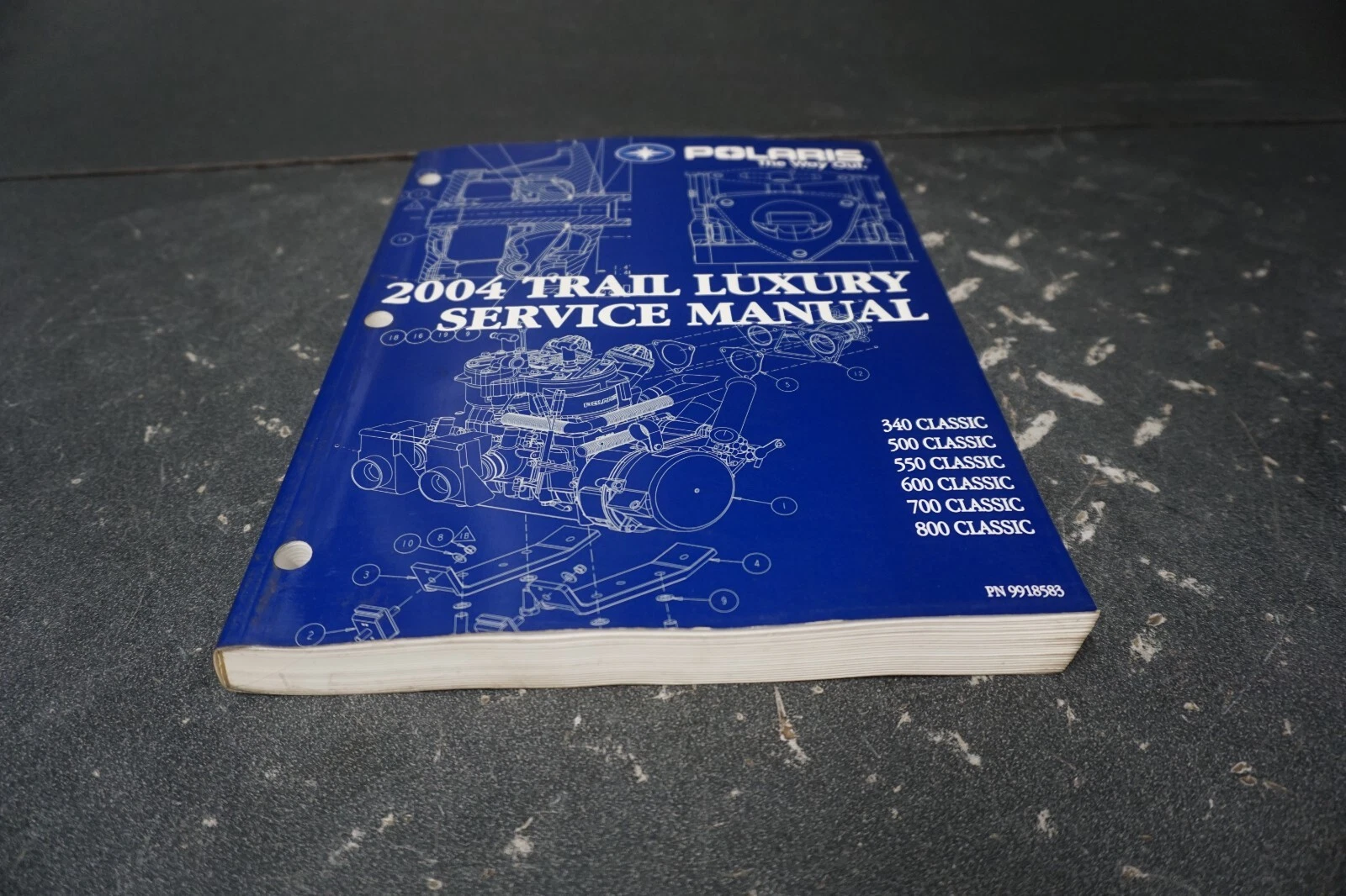 340/ 500/ 550/ 600/ 700/ 800 Classic Polaris OEM 04 Trail Luxury Service Manual