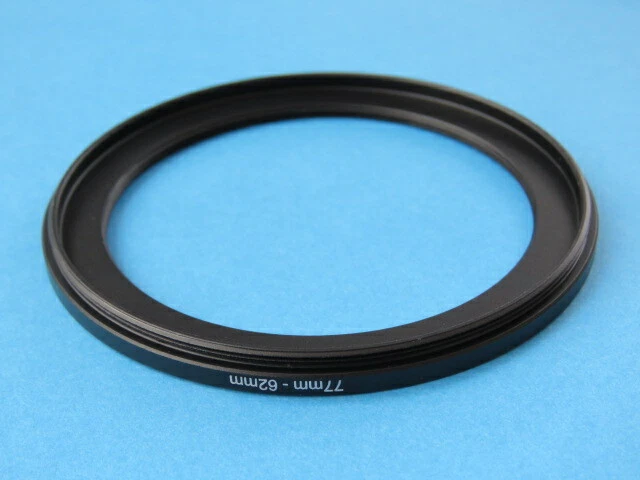 77mm to 62mm Stepping Step Down Ring Camera Lens Filter Adapter Ring 77-62mm - Image 2 of 2