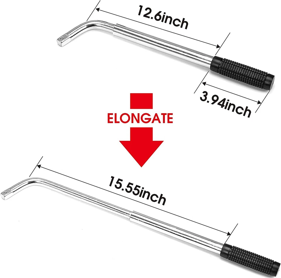 Llave de tuerca de rueda telescópica BIG RED Torin 11/16", 3/4", 13/16", 7/8" Foto 3 de 4