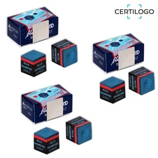 Longoni BLUE DIAMOND Billiard Chalk Brand New 6 pcs - AUTHORIZED DEALER
