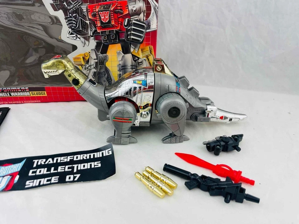 Transformers Original G1 1985 Dinobot Sludge Complete w/ Box - Image 3 of 4