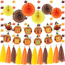 Thanksgiving Decorations, Autumn Thanksgiving Day Paty Supplies
