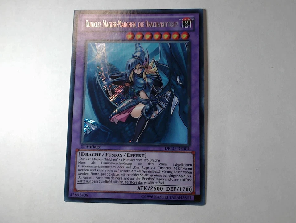 Yugioh DUNKLES MAGIER-MÄDCHEN, DIE DRACHENRITTERIN , drlg-de004 Secret Rare - Bild 2 von 4