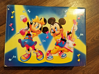 Vintage MC Kassetten Koffer Mickey+Minnie Mouse Walt Disney für 30MC 80er Jahre