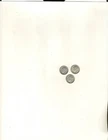3 Roosevelt Dimes , 1959 -D , 1962, 1964 Circulated Good condition, 90% Silver