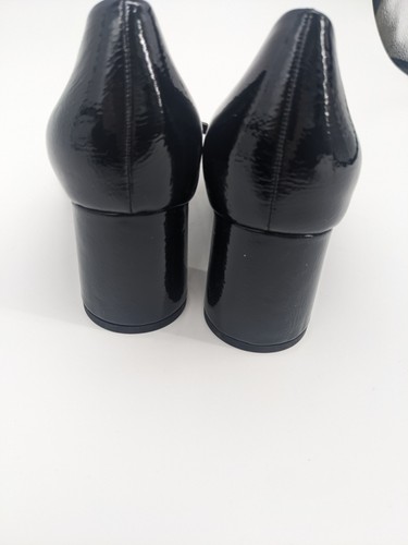 Zara Basic Collection Shoes Womens Size 9 Block Heel Patent Leather Pumps New - Picture 5 of 9