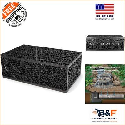 #ad Aquablox Small Modular Water Storage System 17 Gallon Capacity in Black $100.34