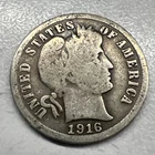 1916-S Barber Dime US Coin Actual Coin Check My Barber Dime Out In My Store