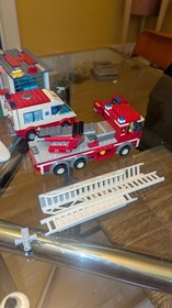 LEGO City Fire Station 60004 4429 Set Minifigures Vehicles Manual Incomplete