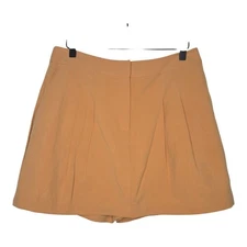 Marie Oliver Womens Oak Pleated Silk Linen Blend Ramona Skort Size 6