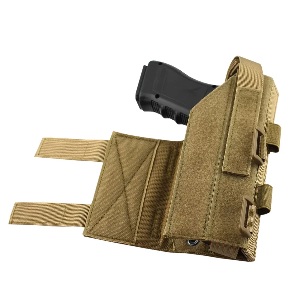 Pistol Gun Molle Belt Tactical Holster for Right Handed - 600D Military Grade - Image 3 of 4