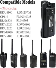 RDV5100 Batteries for Motorola RDM2070D RDU4160D CP110 RDU4100 RDV2020 7.5V/2.2A