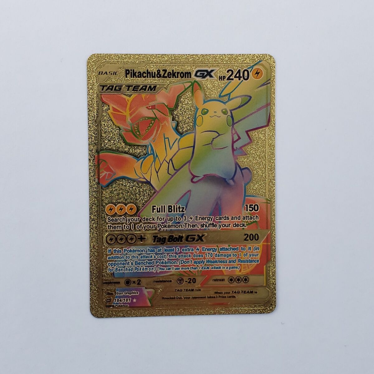 Pikachu e Zekrom-GX / Pikachu & Zekrom-GX (184/181), Busca de Cards