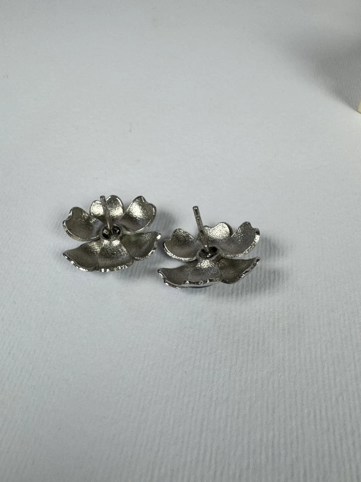 Orecchìni Smalto Fiore Art linea Argento 925 - Immagine 4 di 4