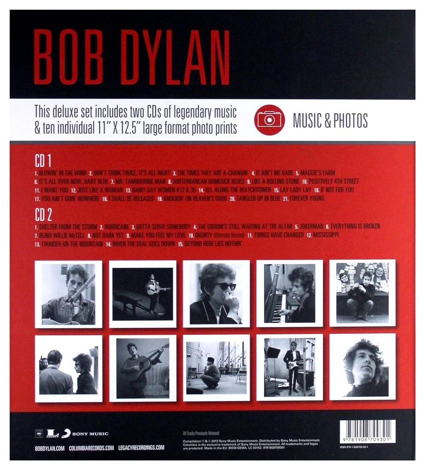 BOB DYLAN * Music & Photos * 2CD + 10 Photos * NEU * OVP - Bild 2 von 2