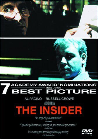 Brand New DVD The Insider Russell Crowe Al Pacino Christopher Plummer Diane - Picture 1 of 1