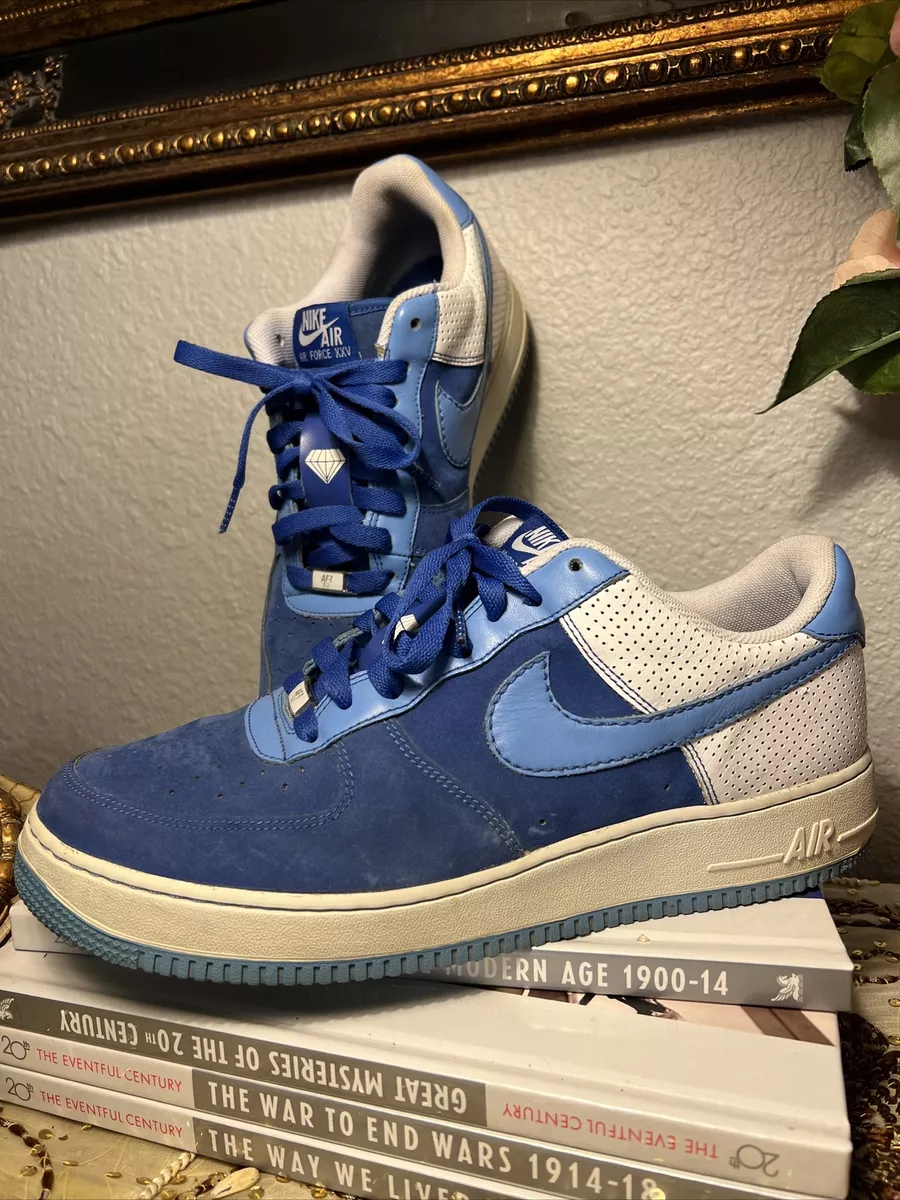 Nike Air Force XXV Low Top Blue Diamond Size 12 SUPER RARE!!SWOOSH