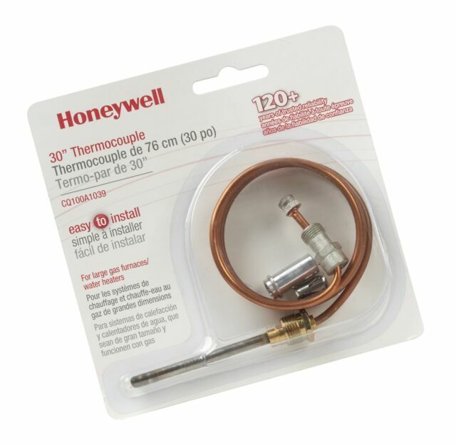 Honeywell CQ100A1039 30Inch Replacement Thermocouple for Gas Furnaces