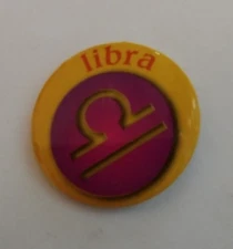 Libra Astrology Symbol Badge Button Pin