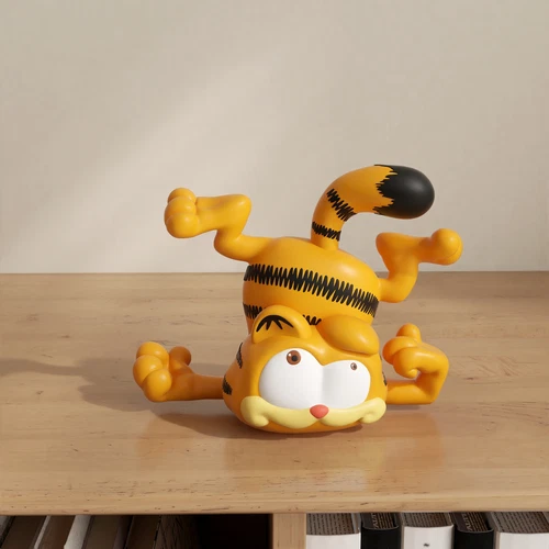 10CM Garfield Multiple Cute Poses Collection Action Figure Doll Toy 1x / 6x - Picture 8 of 19