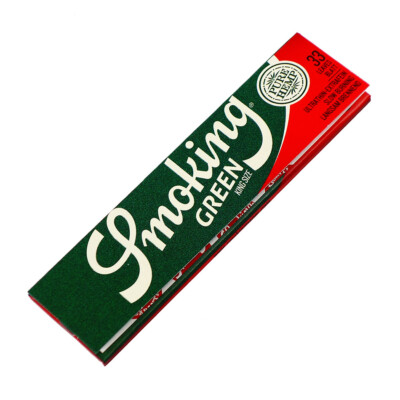 10x Smoking Green Grün King Size Papers Hanf Longpapers 
