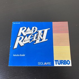 Rad Racer II 2 Nintendo 1989 NES CIB W/Poster Tested!