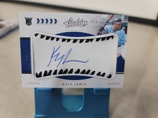 2020 Absolute Baseball Material Signatures Black /125 Kyle Lewis Auto RC T7692