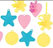 Bag of 100 Assorted Pastel Colors 8 Gram Foil Mylar Balloon Weights