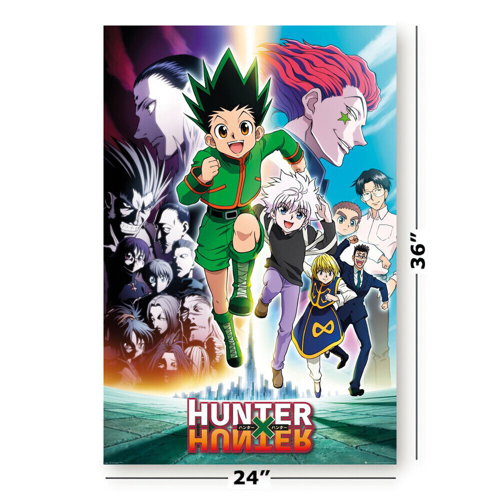  Hunter X Hunter - Manga/Anime TV Show Poster (Heroes) (Size:  24 x 36): Posters & Prints