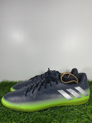 Adidas Messi 16.3 Mens Size 13 Indoor Soccer Cleats Black Green Comfort AQ3522 - 第 2/18 張圖片