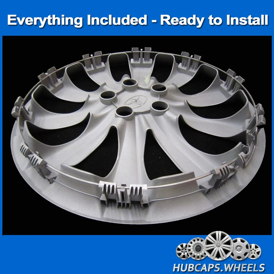 Tapacubos para Toyota Corolla 2011-2013 genuino de fábrica OEM 16 pulgadas cubierta de rueda 61159 Foto 3 de 4