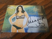 2015 Benchwarmer Treasure Chest Autograph Gold Foil Pennelope Jimenez Playboy