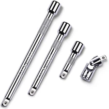 4 Piece 1/4 Inch Drive Extension Bar Set, 1/4"