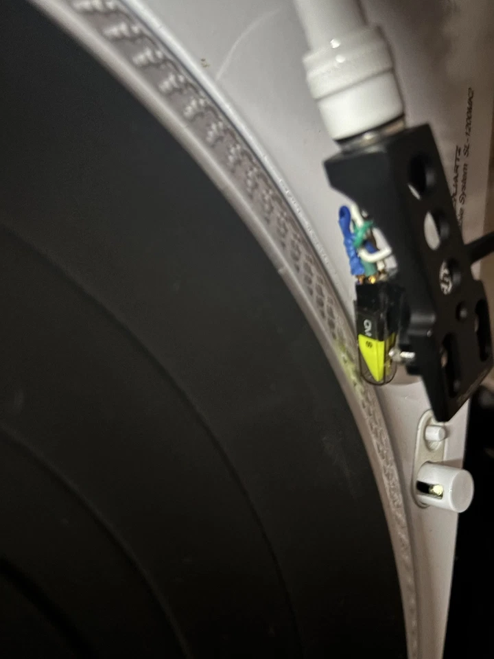 1 Tocadiscos Technics SL1200 mk2 blanco personalizado con ledes azules Halos Foto 3 de 3