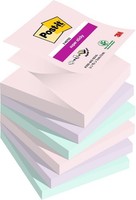 Post-It Haftnotizen Super Sticky Z-Notes 76 X 76 Mm Soulful Collection 6 BlöCke
