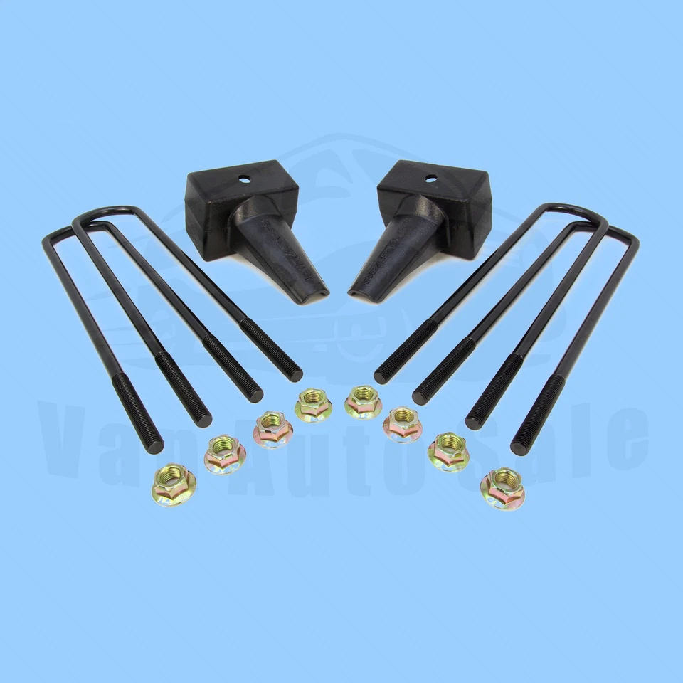 Susp. Kit de bloque de resorte de hoja trasero 4" ReadyLift para GMC Sierra 3500 HD 2011-2019 Foto 2 de 2