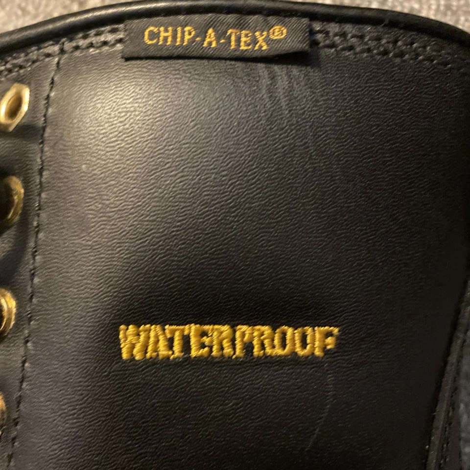 Botas Chippewa para mujer de cuero negras impermeables con punta de acero talla 8,5 W nuevas Foto 3 de 4