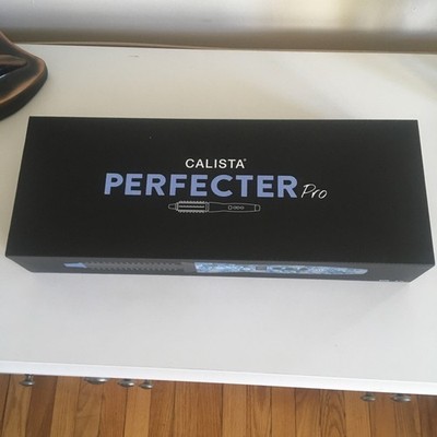 Calista Perfecter Pro Heated Round Brush 1/2 Blue Floral Great For Short Hair