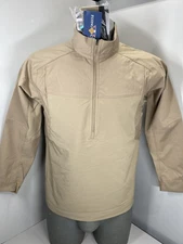 Flying Cross Half Zip Pullover Jacket Shirt Tan Size L Dutyguard HT Outerwear