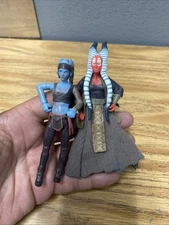 Star Wars Action Figures: Aayla  Secura & Shaak Ti  HASBRO 2004