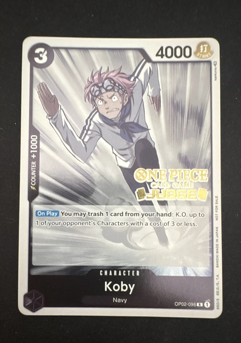 Koby OP02-098 One Piece Promotion Cards for sale | eBay