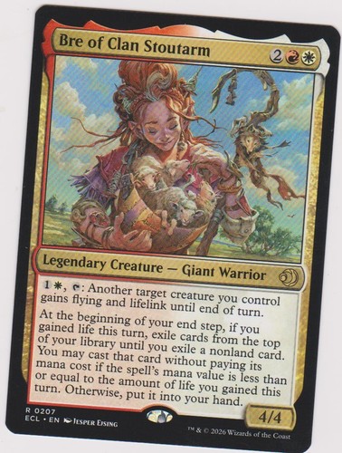 1x BRE OF CLAN STOUTARM -RARE NEW MTG  LORWYN ECLIPSED WHITE- RED #2O9